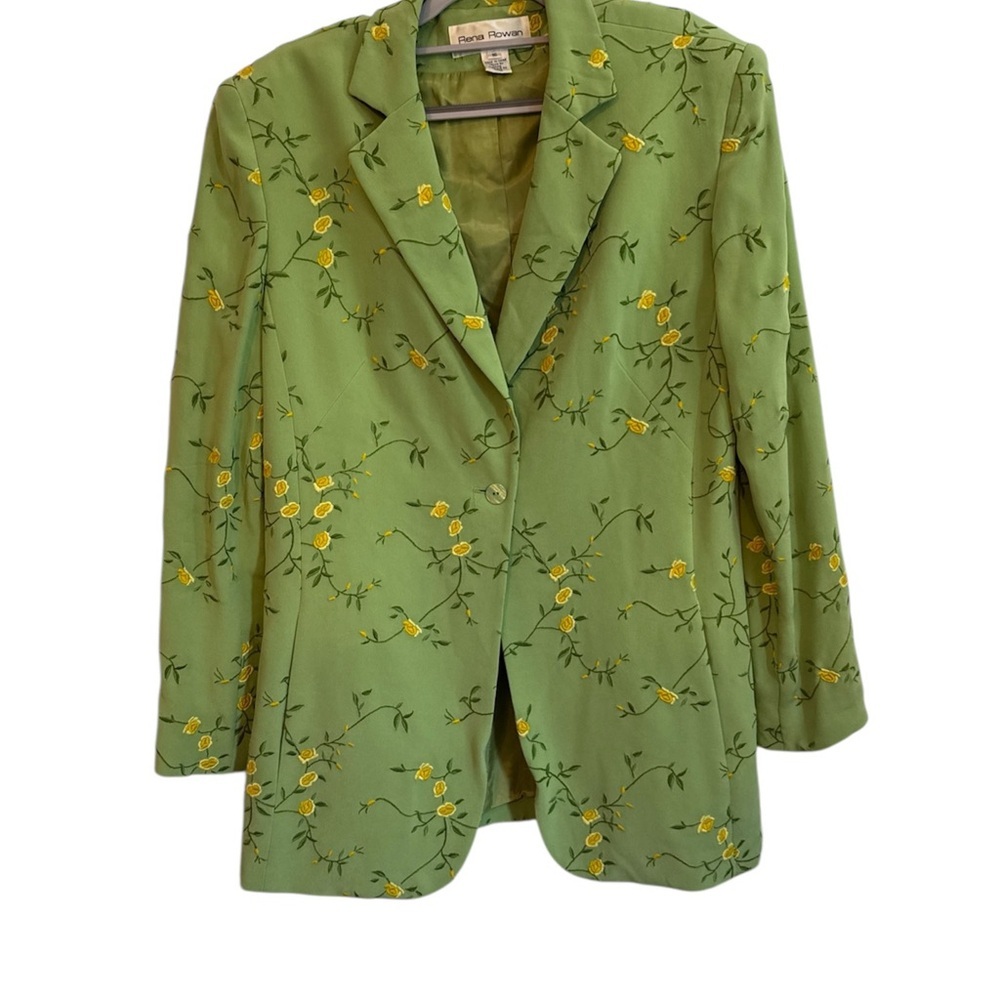 Vintage Rena Rowan Silk Embroidered Jacket - Picture 2 of 7